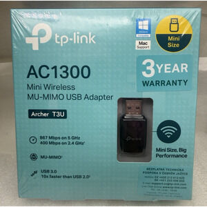 TP-Link AC1300 USB WiFi Adapter(Archer T3U)- 2.4G/5G Dual Band Wireless Network